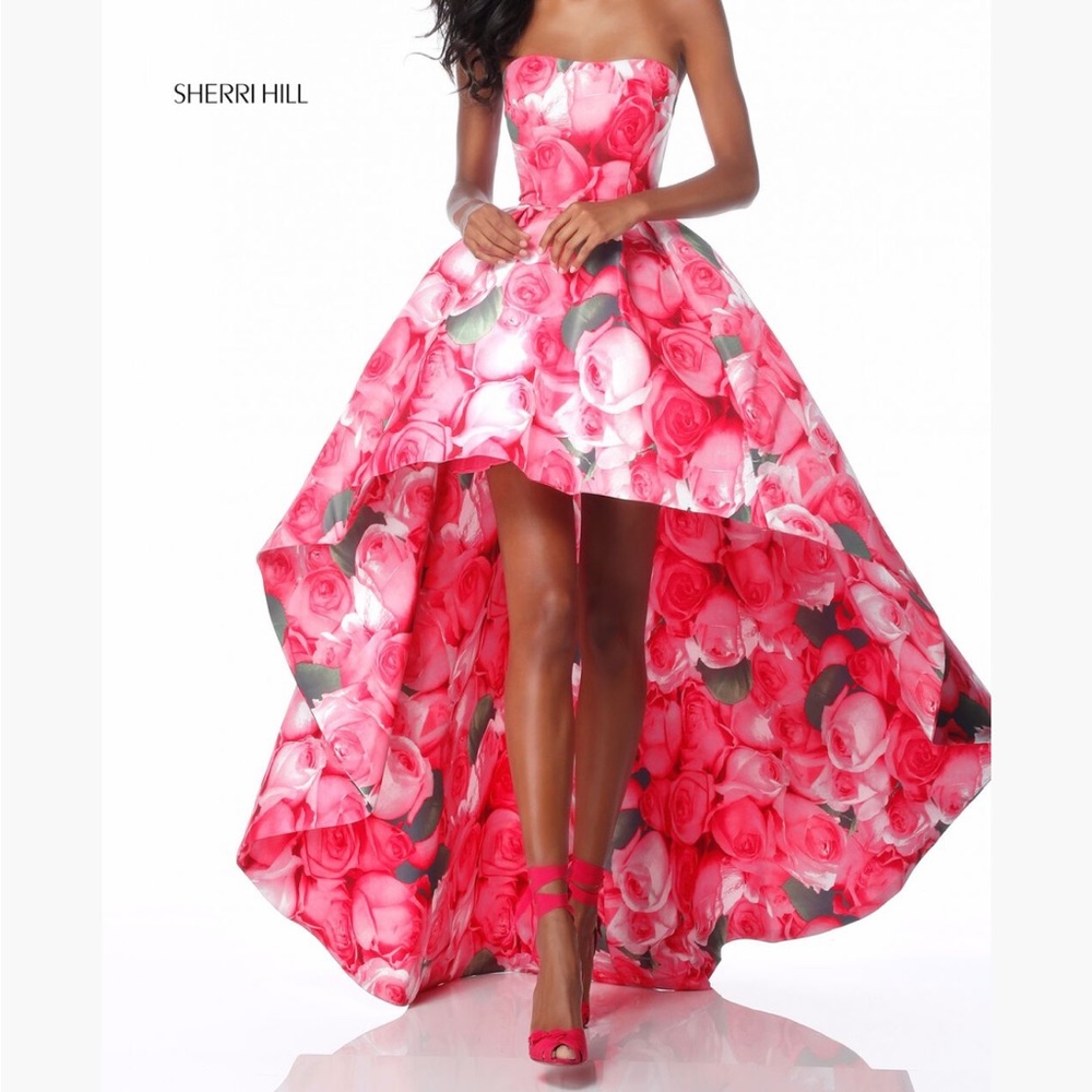 Sherri Hill 51791 Roses High Low